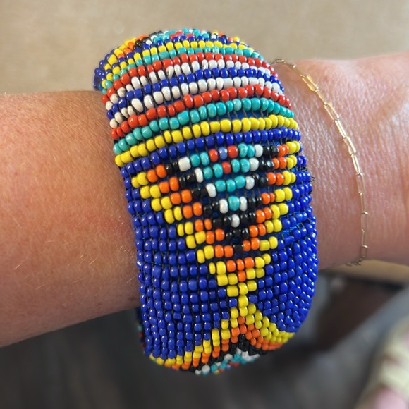 Large Beaded Bangle - Picture 6 of 8